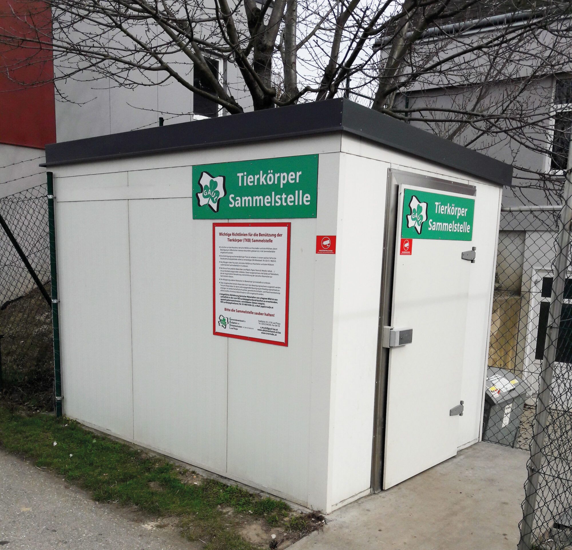 Tierkörpersammelstelle Container