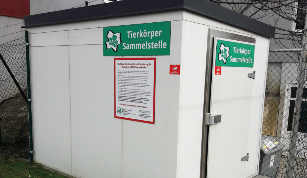Tierkörpersammelstelle Container